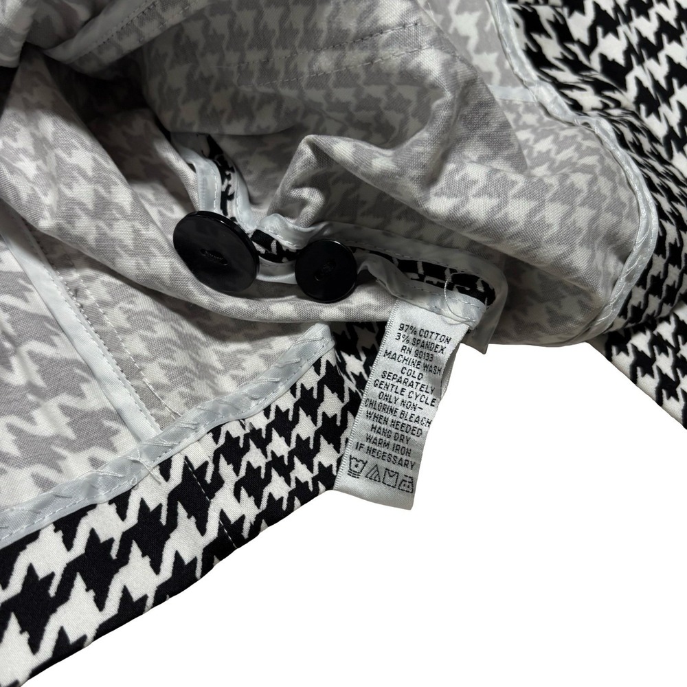 Joan Rivers Classic Houndstooth Black And White Blazer Coat Size 18W - Picture 6 of 6